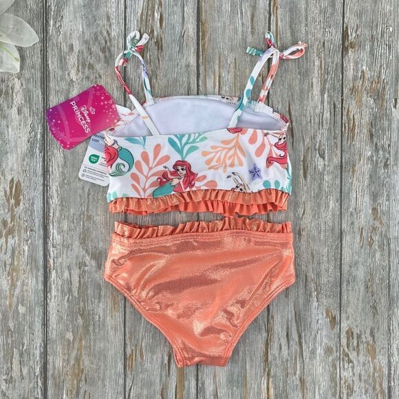 Toddler Little Mermaid Tankini & Rashguard Swimsuit 2, 2-pc Sets  Size 2T - Picture 5 of 5